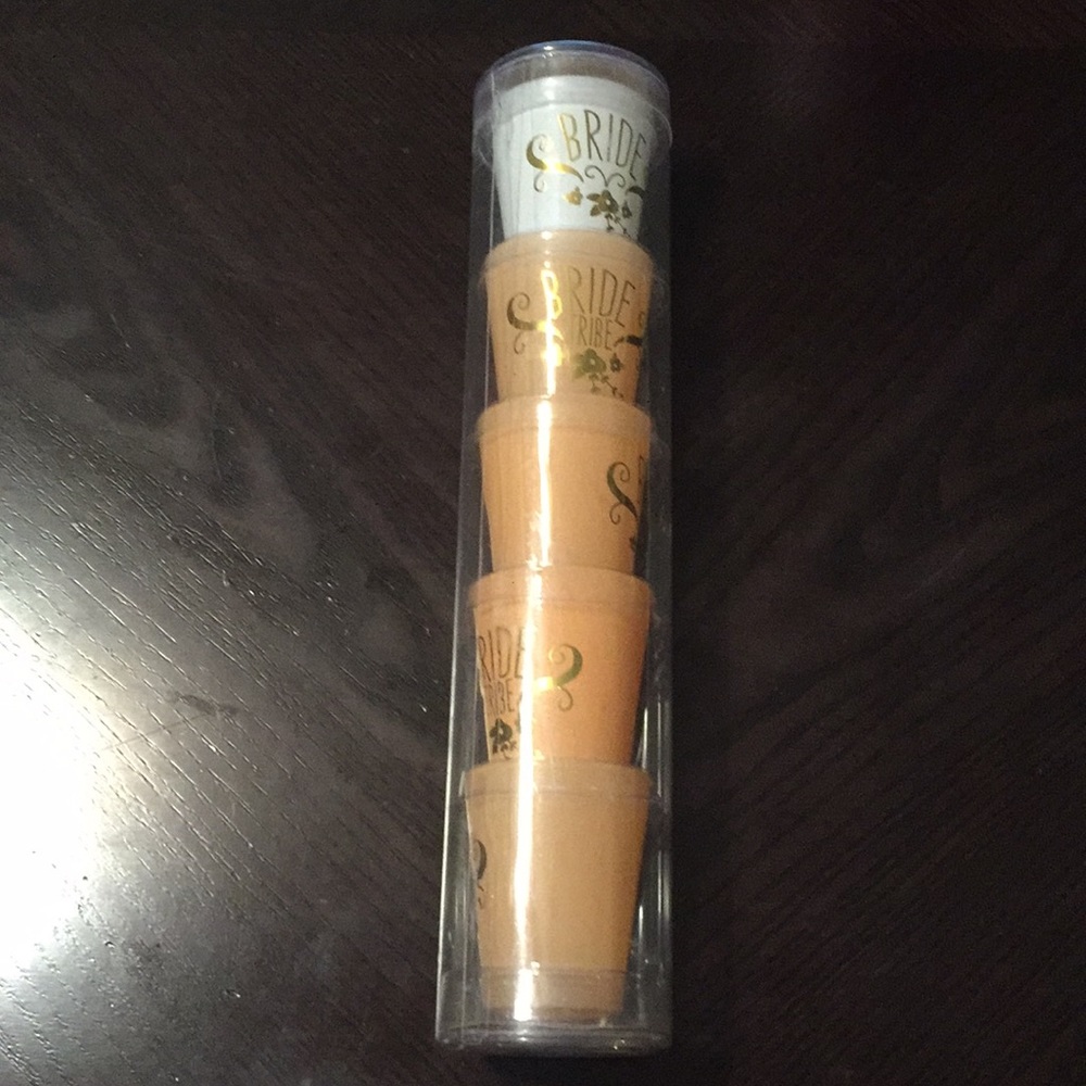Bride and Bride Tribe shot glasses